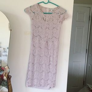Mauve lace dress